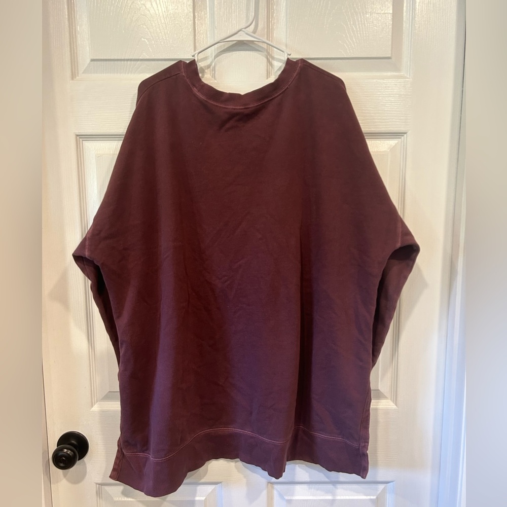 Old Navy Pullover Sweatshirt - Deep Plum XXL - Picture 2 of 5